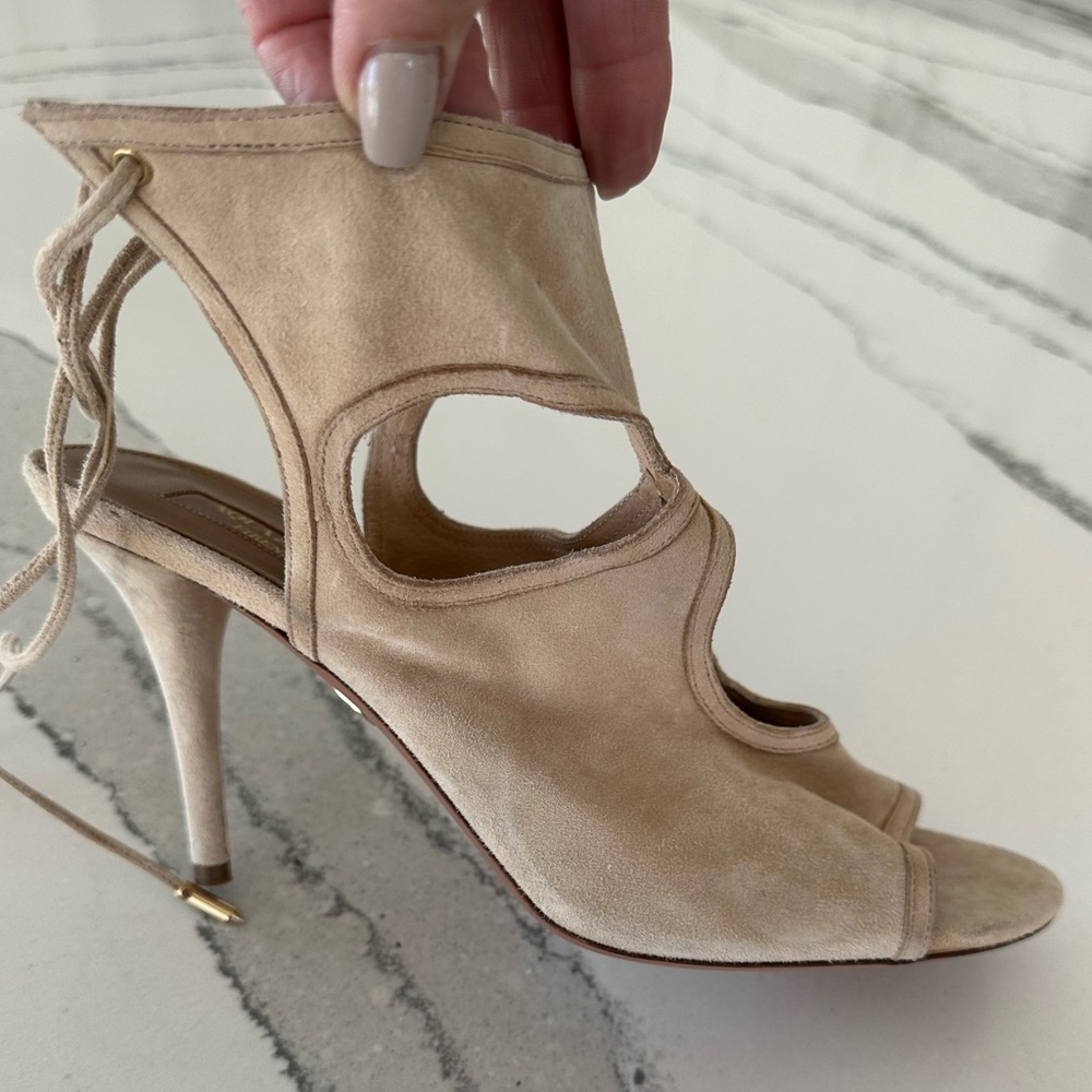 Aquazzura stunning suede heels.  Brand new new never worn!  39